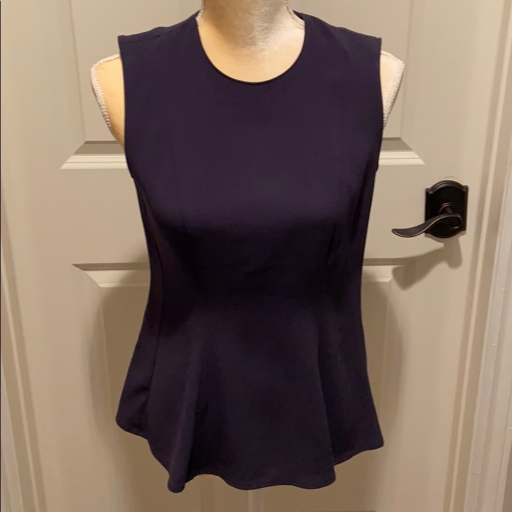Ann Taylor navy sleeveless top